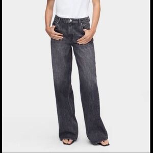 NWT Aligne Loose Wide Jeans Powder Blue Sz 27